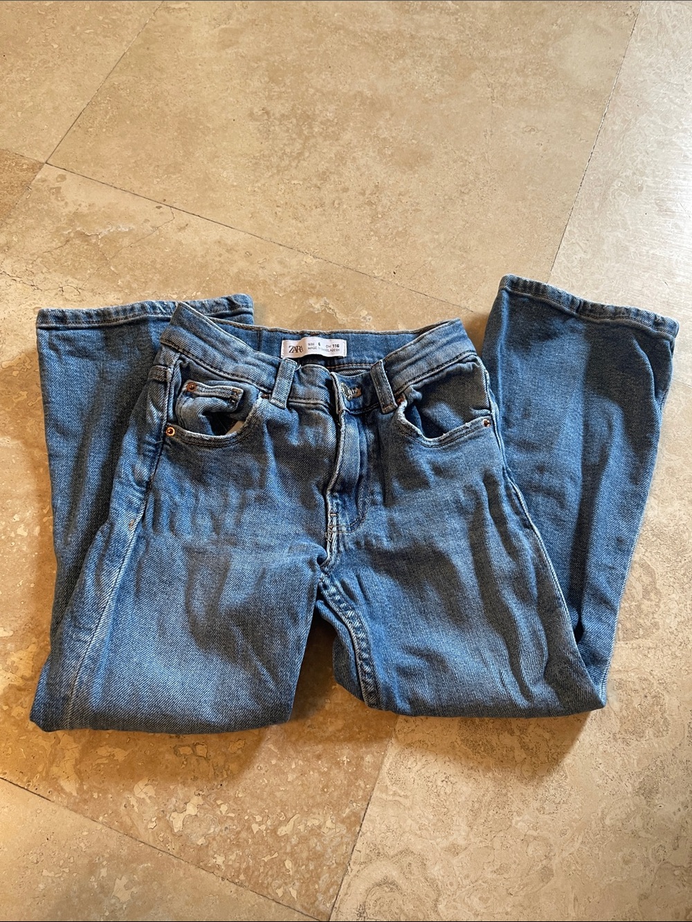 Zara kids Straight Leg Denim Jeans - Medium Blue